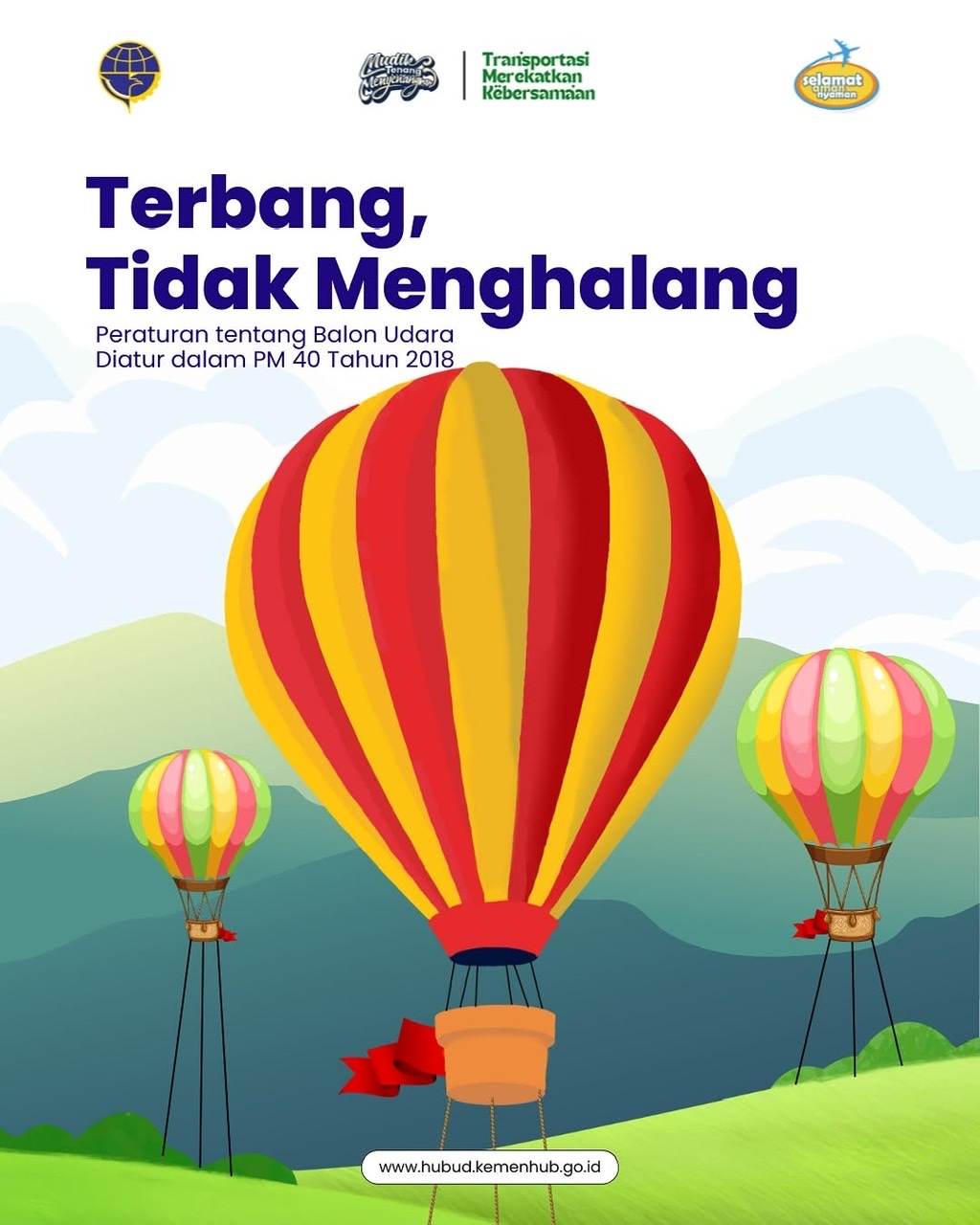 Aturan lengkap buat #SobatAviasi yang mau menerbangkan balon udara ðŸŽˆ

Yuk kita lestarikan keragaman budaya ini dengan tetap memperhatikan keselamatan penerbangan.

#SelamatAmanNyaman
#MenghubungkanIndonesia
#LewatUdara
#MudikTenangMenyenangkan #TransportasiMerekatkanKebersamaan