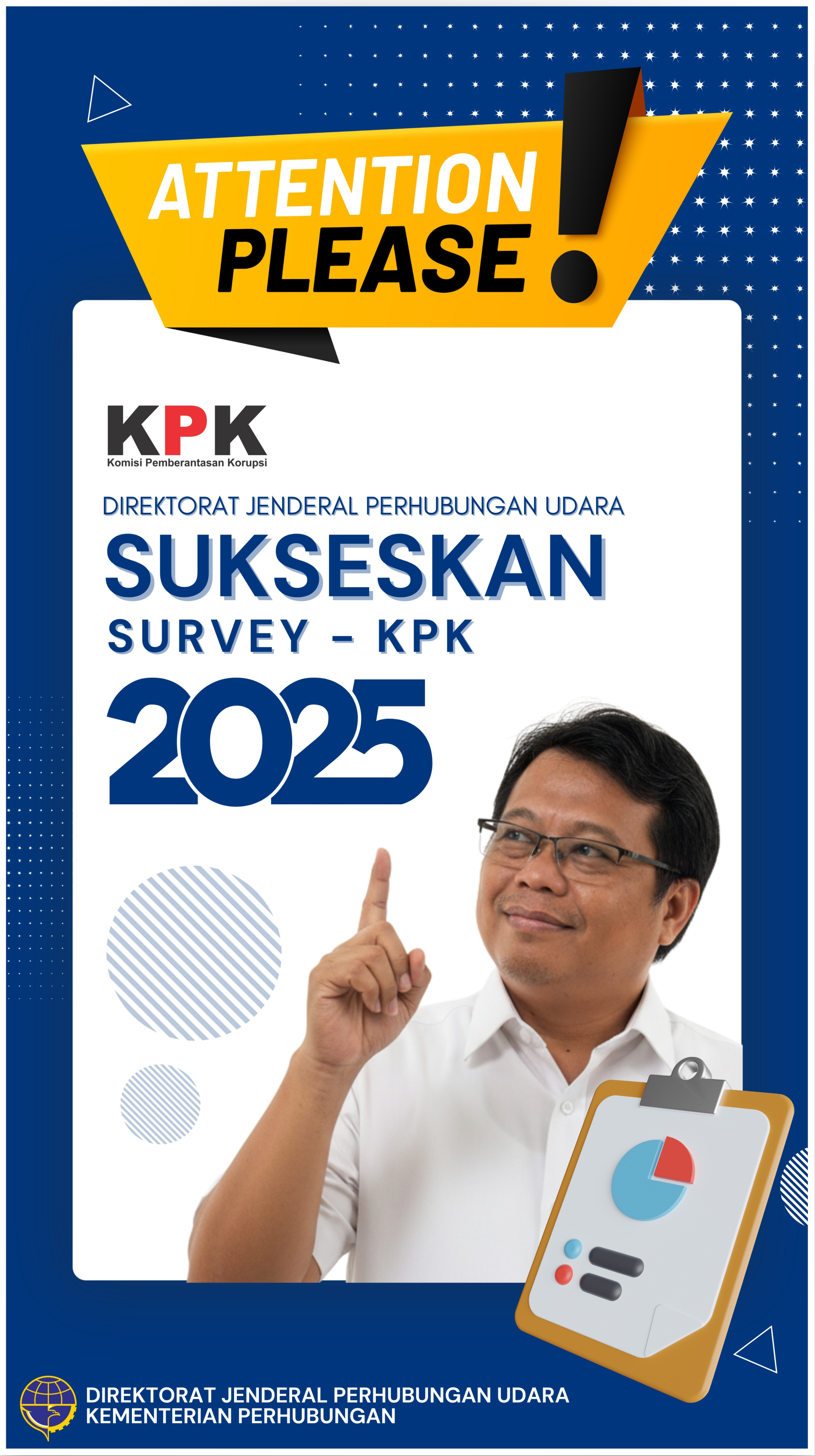 Banner Dukungan DJPU Sukseskan Survey KPK