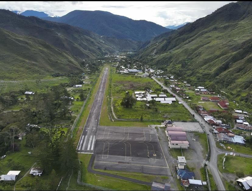 Foto Bandara Tampilan Dari Drone