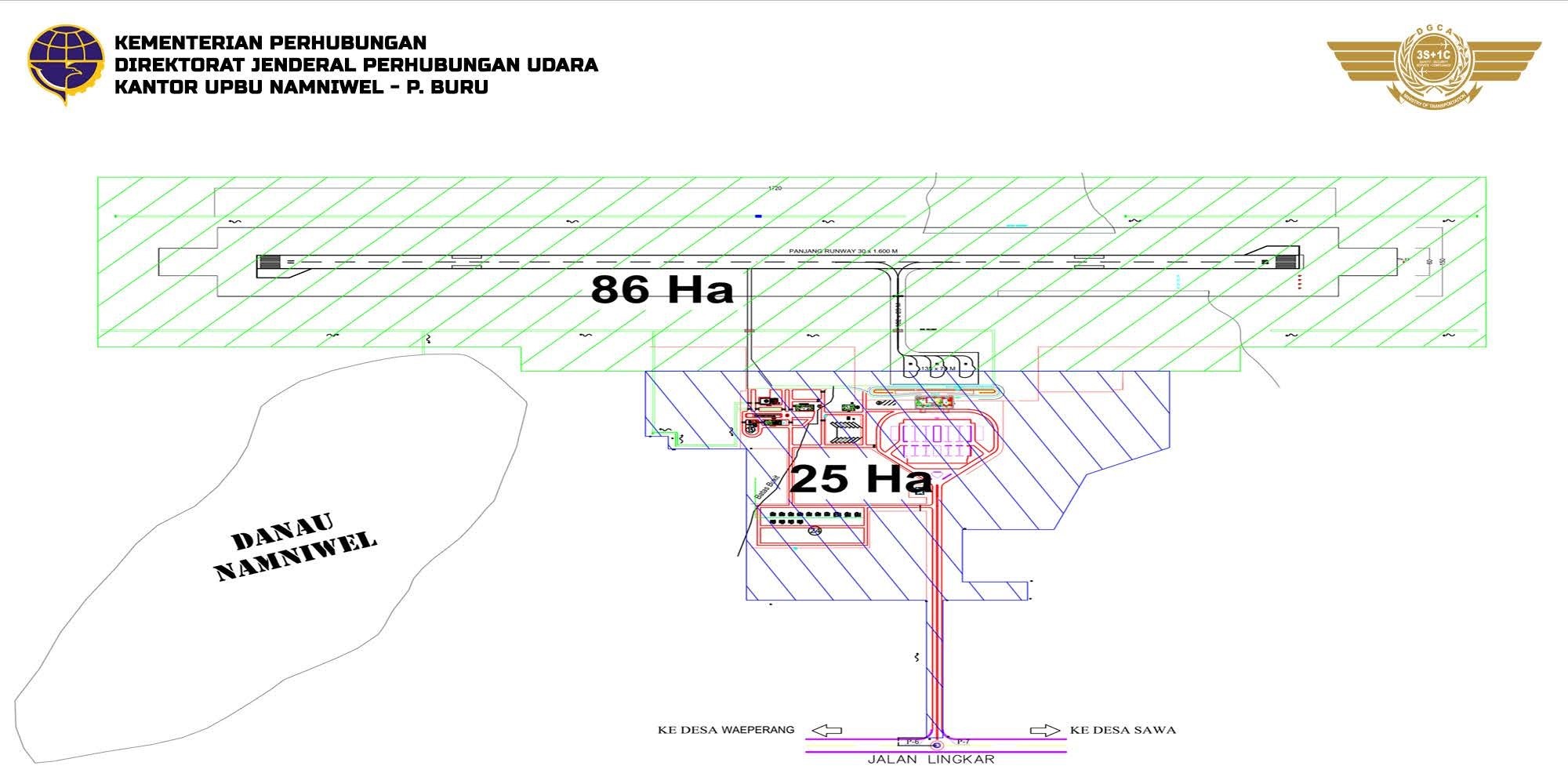 Gambar Peta Bandara Layout Bandara