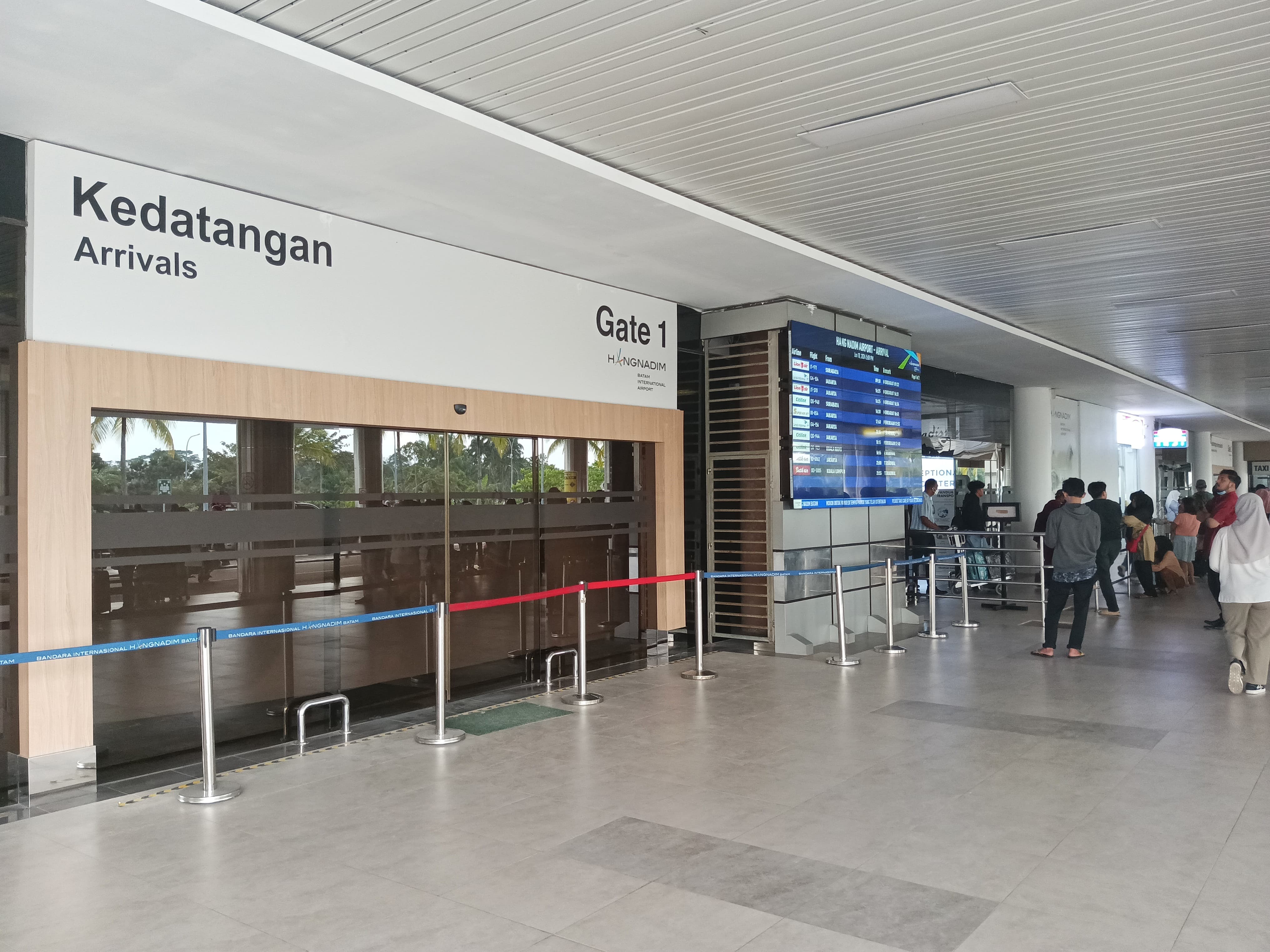 Foto Bandara Area Kedatangan Bandar Udara Hang Nadim- Batam