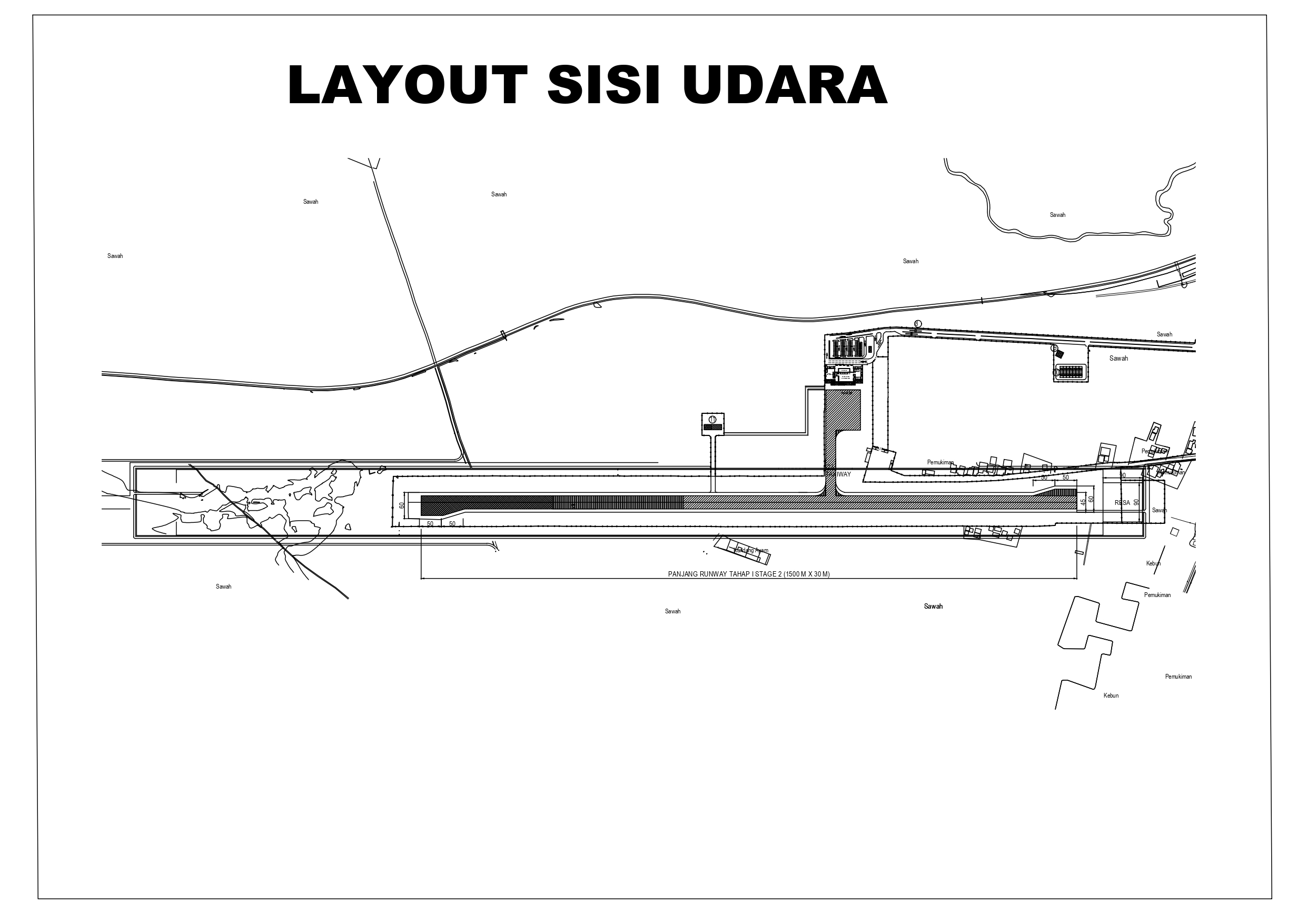 Gambar Peta Bandara SISI UDARA