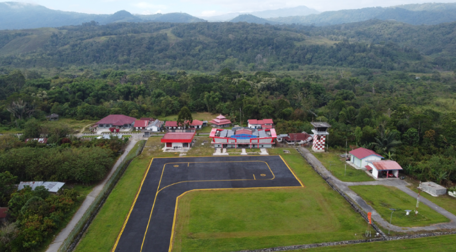 Foto Bandara Foto Udara Fasilitas Apron Bandar Udara Rampi