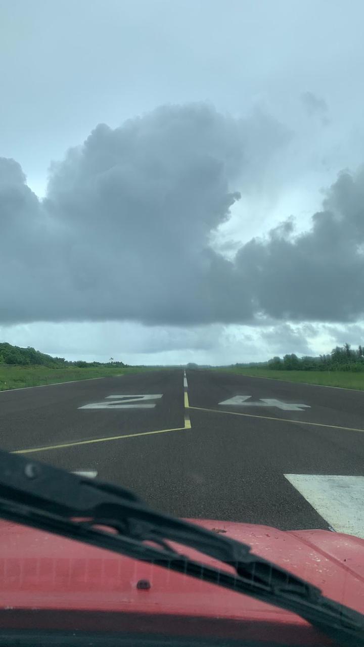 Foto Bandara Foto Ujung Runway 24 Bandara Lasondre