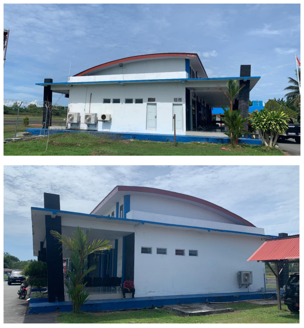 Foto Bandara Gedung Terminal tampak samping 