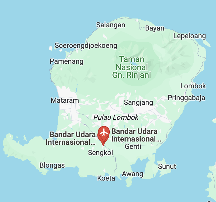 Gambar Peta Bandara Koordinat Titik Referensi Bandar Udara (08° 45' 26" LS, 116° 16' 36" BT) Data AIM