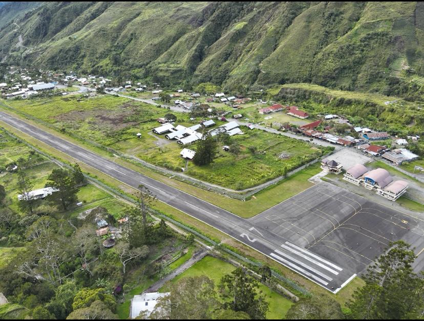 Foto Bandara Tampilan Dari Drone