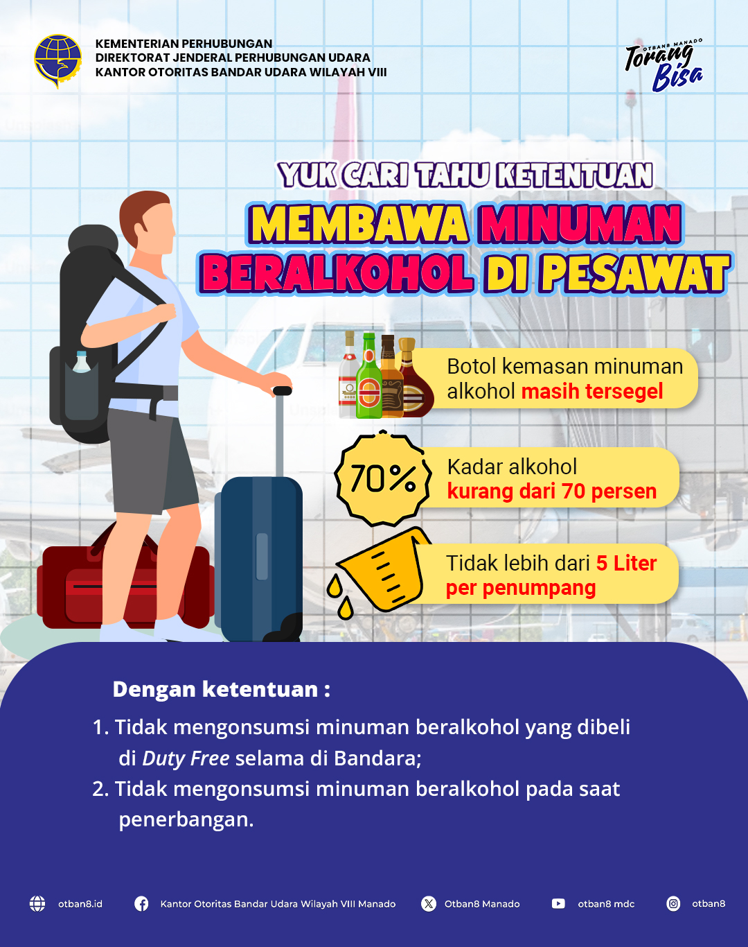 Ketentuan Membawa Minuman Beralkohol di Pesawat