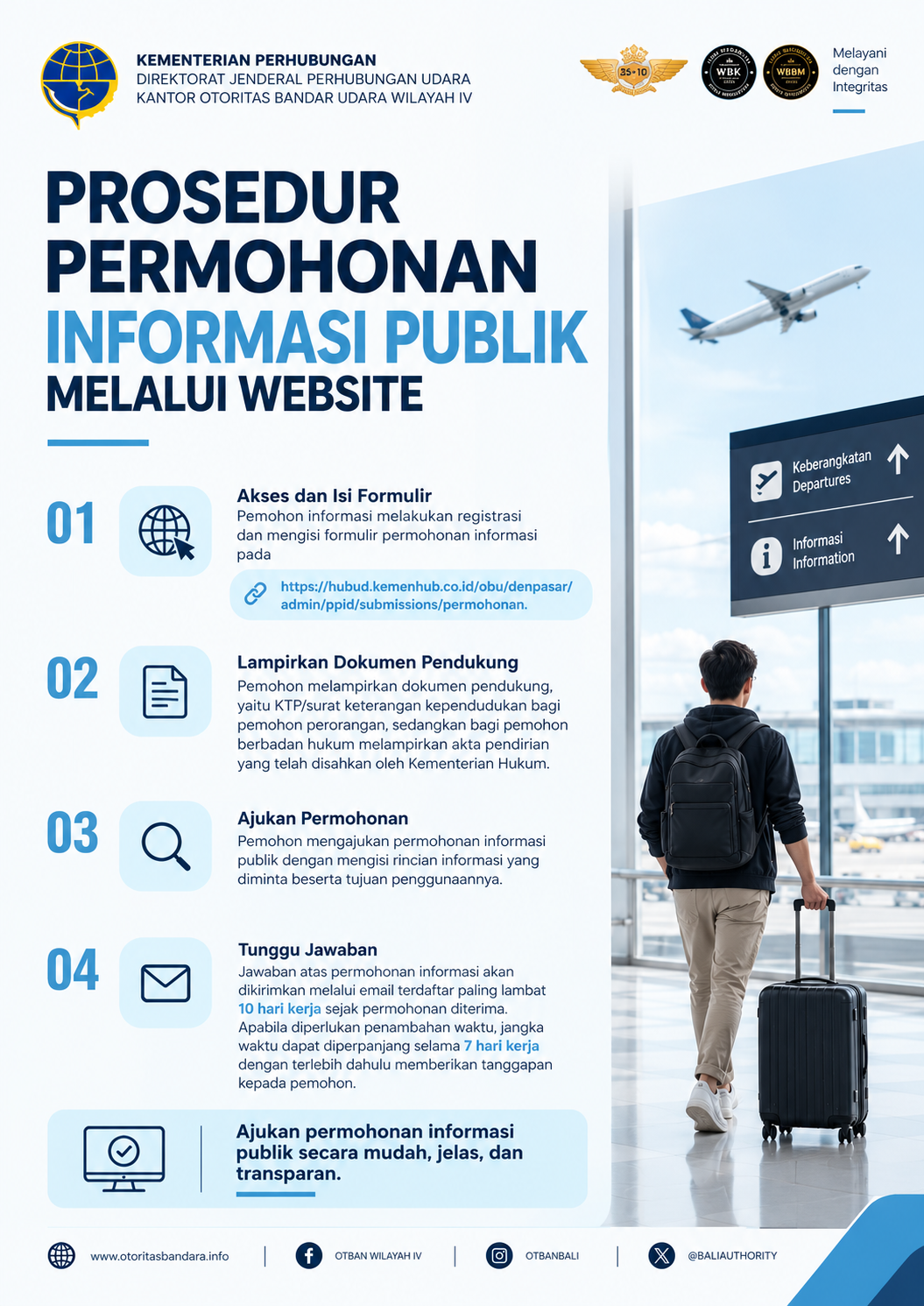 Prosedur Permohonan informasi Publik Melalui Website