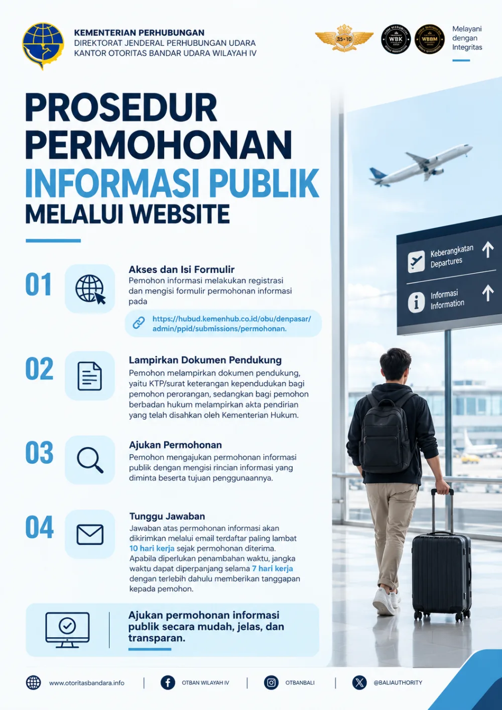 Prosedur Permohonan informasi Publik Melalui Website