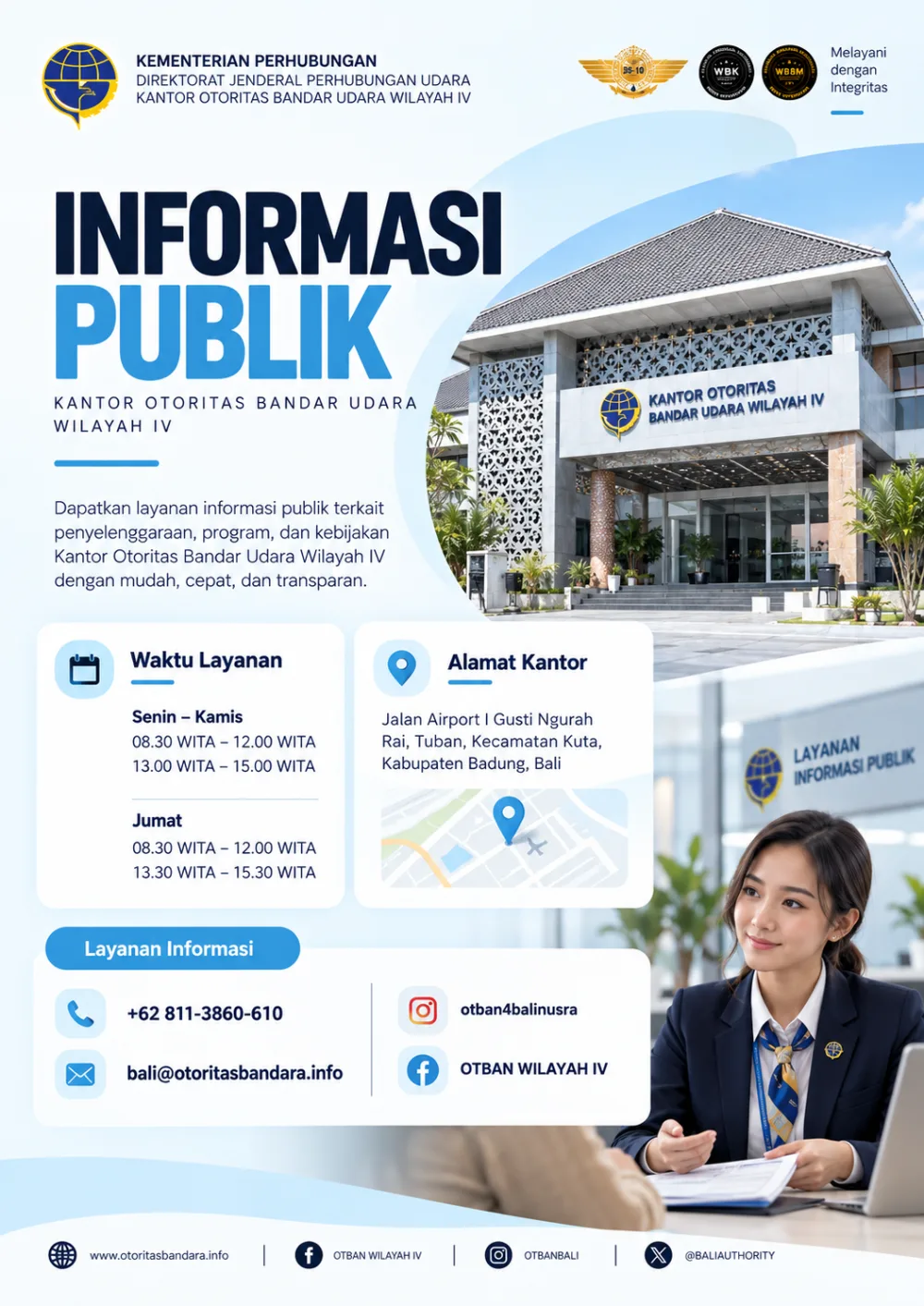 Kontak dan Jam Pelayanan PPID