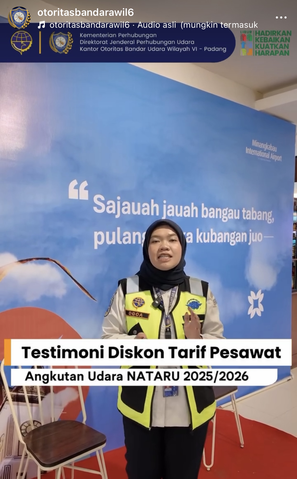TESTIMONI DISKON TARIF PESAWAT ANGKUTAN UDARA NATARU 2025/2026