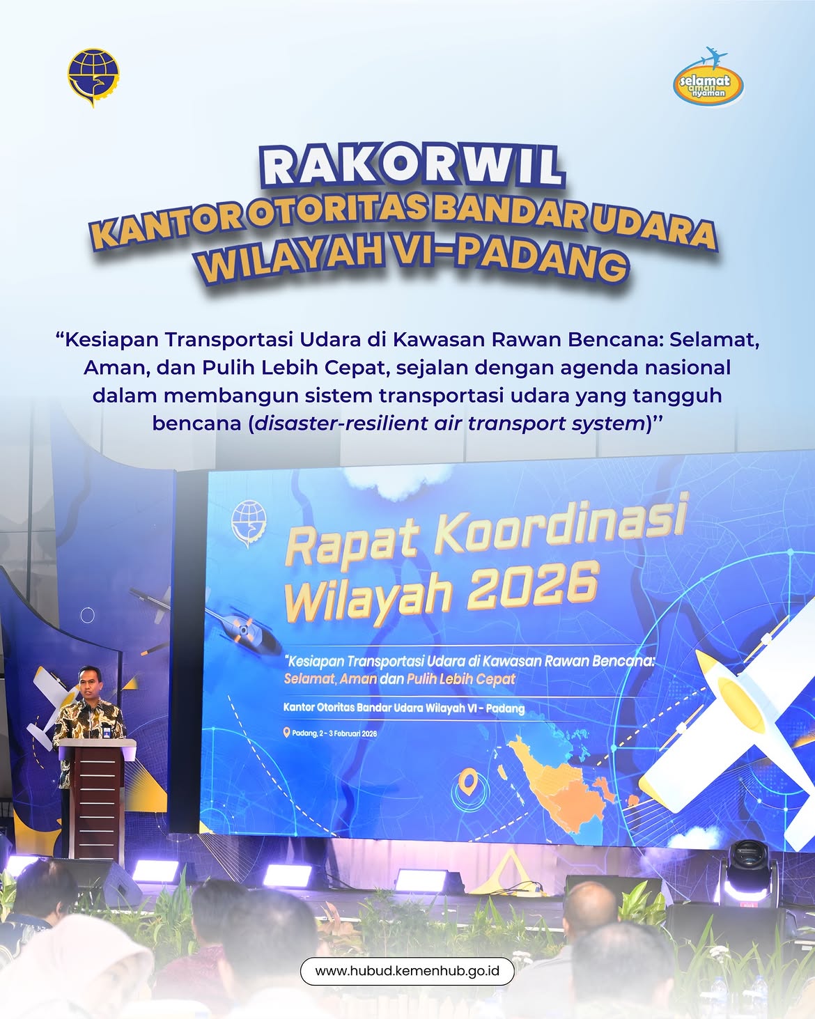 RAKORWIL 2026 KANTOR OTORITAS BANDAR UDARA WILAYAH VI - PADANG