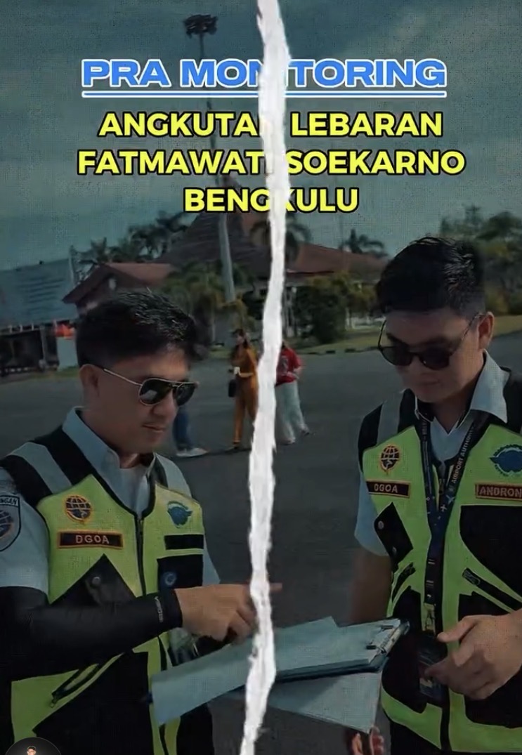 PRA MONITORING ANGKUTAN UDARA LEBARAN BANDARA FATMAWATI SOEKARNO BENGKULU