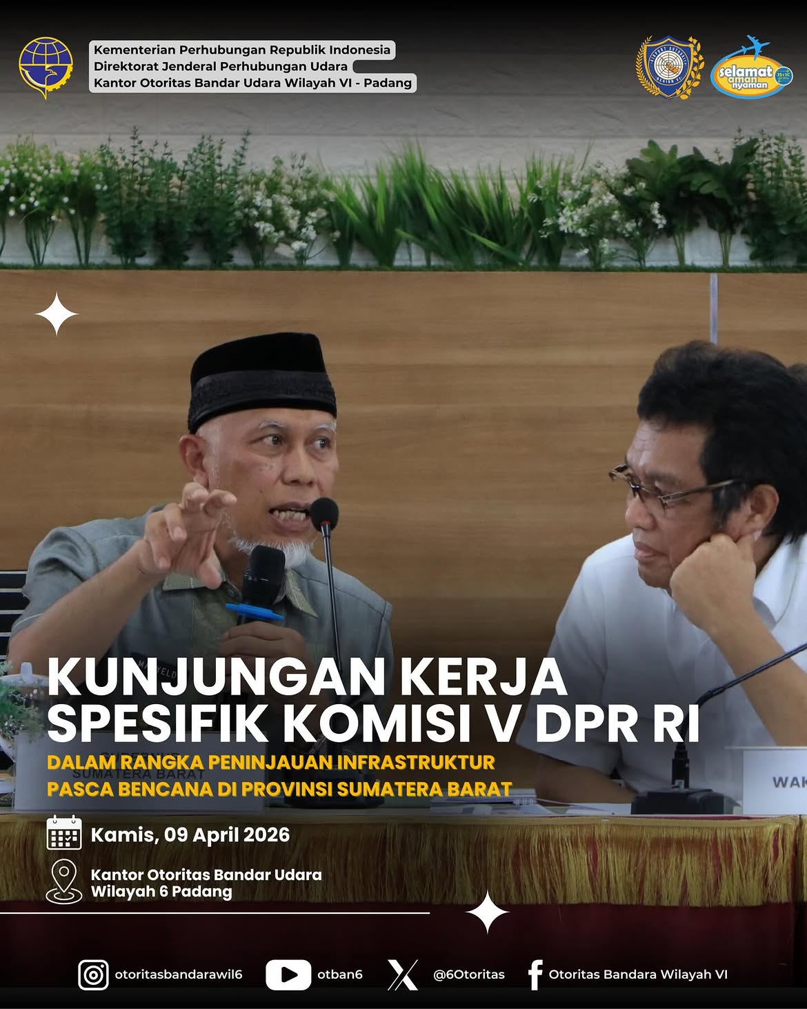KUNJUNGAN KERJA SPESIFIK KOMISI V DPR RI