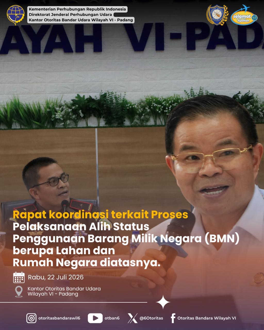 RAPAT KOORDINASI “PROSES ALIH STATUS PENGGUNAAN BARANG MILIK NEGARA”