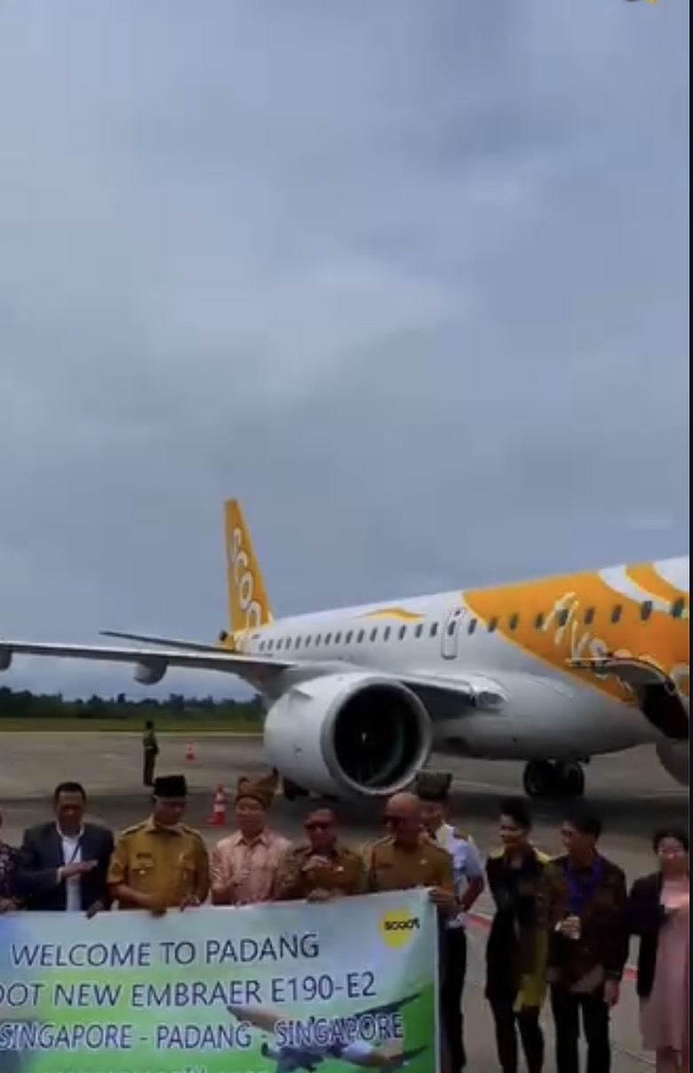 INAGURASI PENERBANGAN PERTAMA MASKAPAI SCOOT RUTE PADANG - SINGAPURA (06 JANUARI 2025)