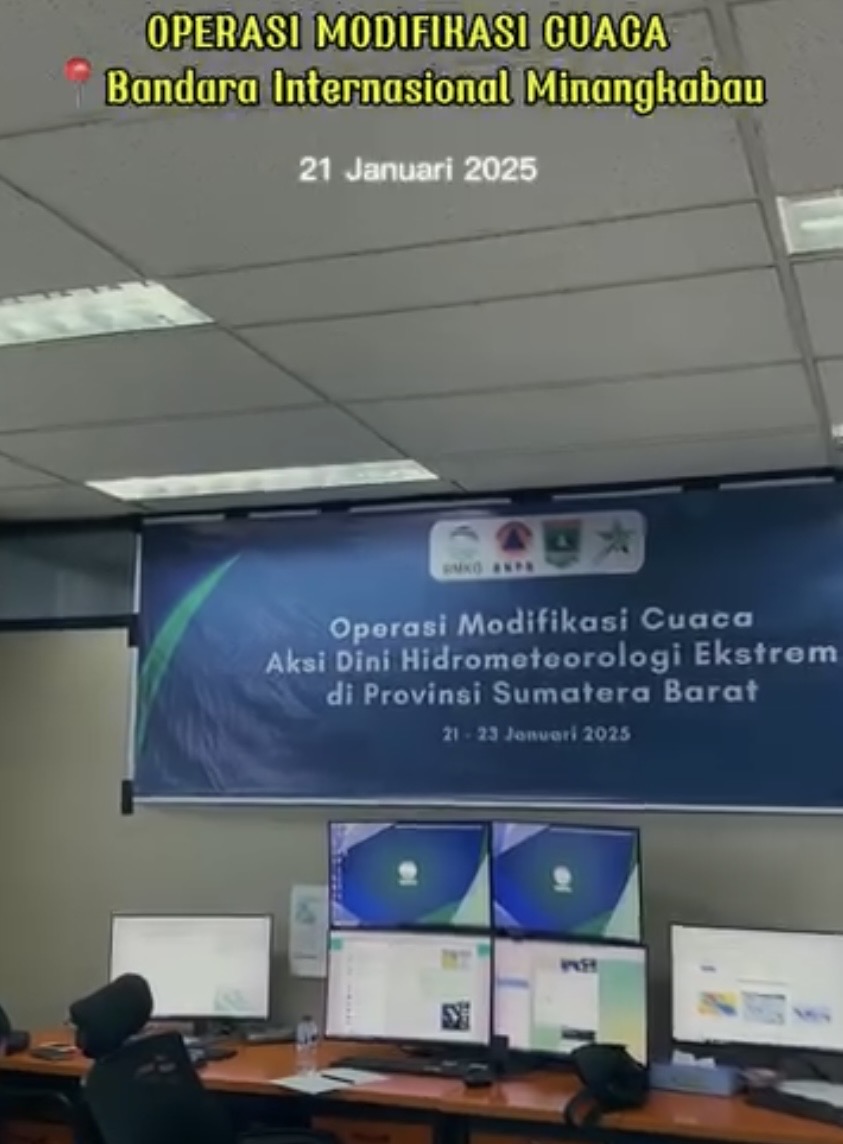 OPERASI MODIFIKASI CUACA AKSI DINI HIDROMETEOROLOGI EKSTREM(21 Januari 2025)