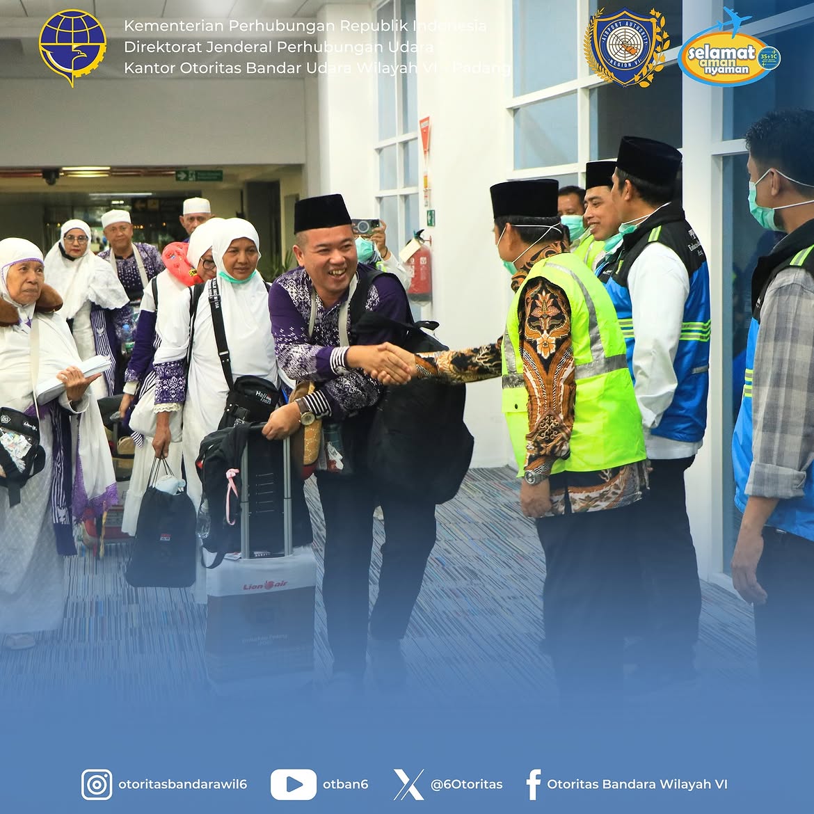 DEBARKASI KLOTER PERTAMA JEMAAH HAJI PADANG (12 Juni 2025)