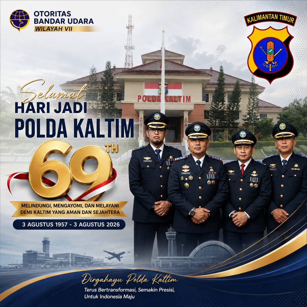 HUT POLDA KALTIM KE-69