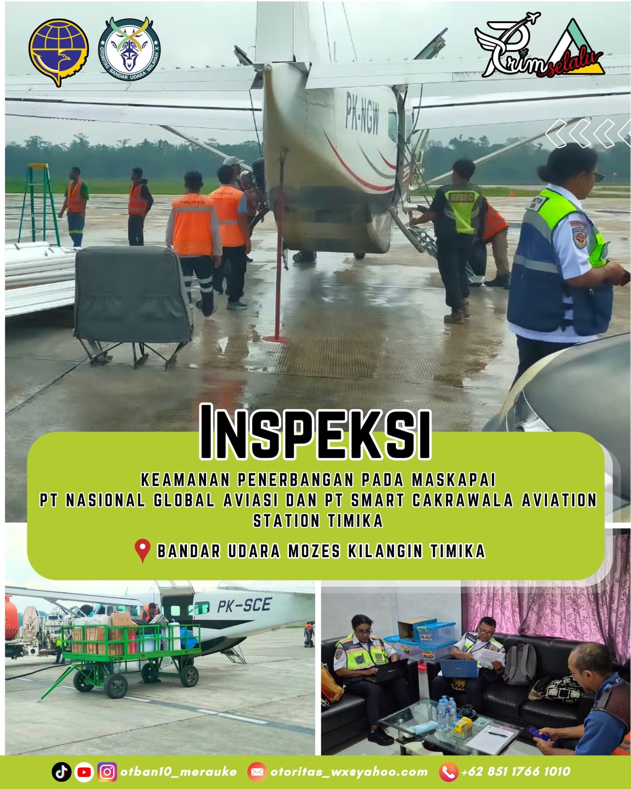 Inspeksi Keamanan Penerbangan (Aviation Security Inspection) di Bandar Udara Mozes Kilangin Timika