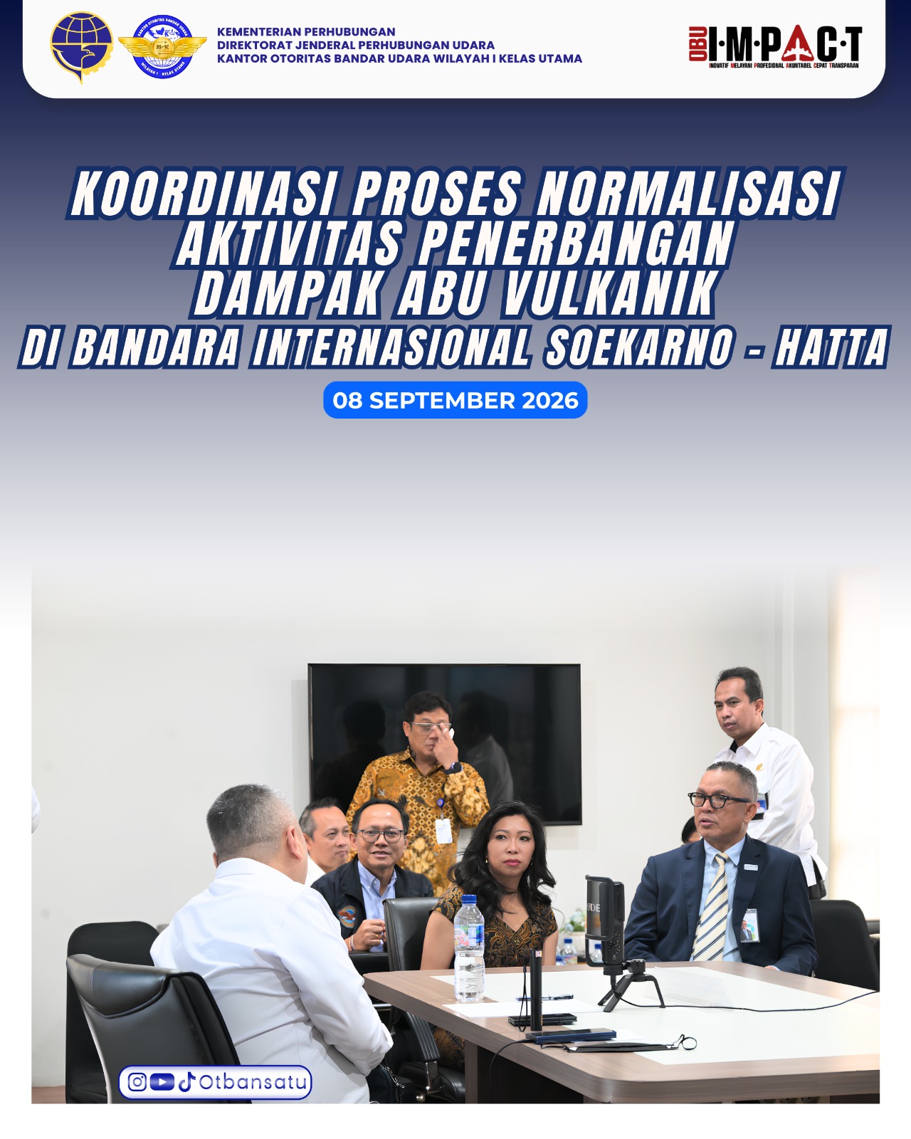 Koordinasi Proses Normalisasi Aktivitas Penerbangan