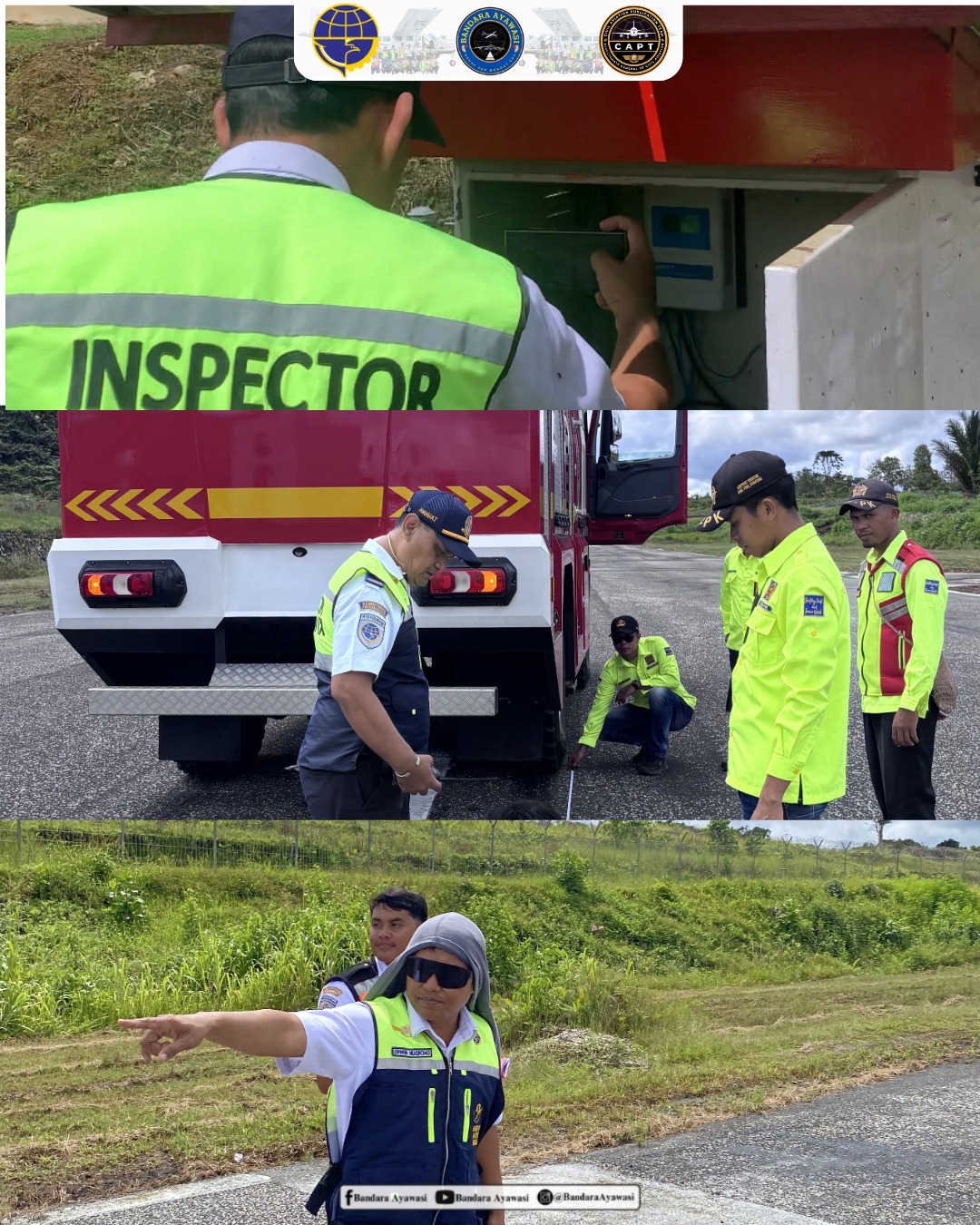 Gambar Berita dengan Judul ✈️ PELAKSANAAN INSPEKSI KESELAMATAN OPERASI BANDAR UDARA, NAVIGASI, DAN UNIT PKP-PK BANDAR UDARA AYAWASI ✈️
