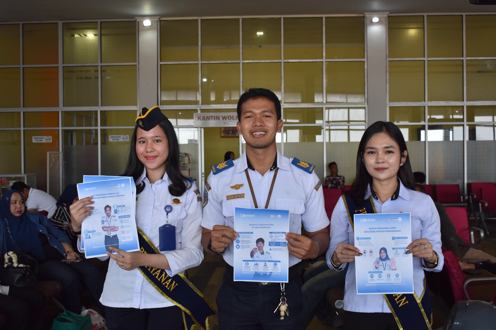 Bandara Betoambari Gelar Safety Campaign, Edukasi Penumpang tentang Keselamatan Penerbangan