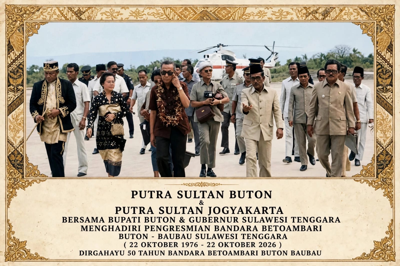 Gambar Berita dengan Judul Bandara Betoambari Genap 50 Tahun, Menapaki Lima Dekade Sejarah dan Konektivitas Udara di Kota Baubau