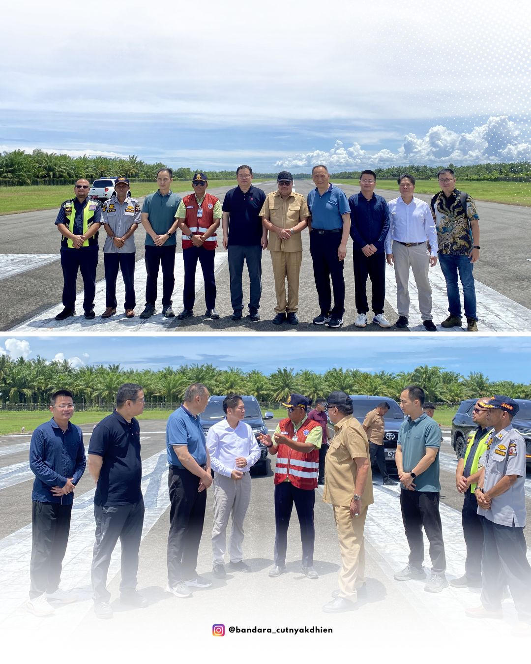 Gambar Berita dengan Judul Kunjungan Bupati Nagan Raya dan Investor ke Bandar Udara Cut Nyak Dhien