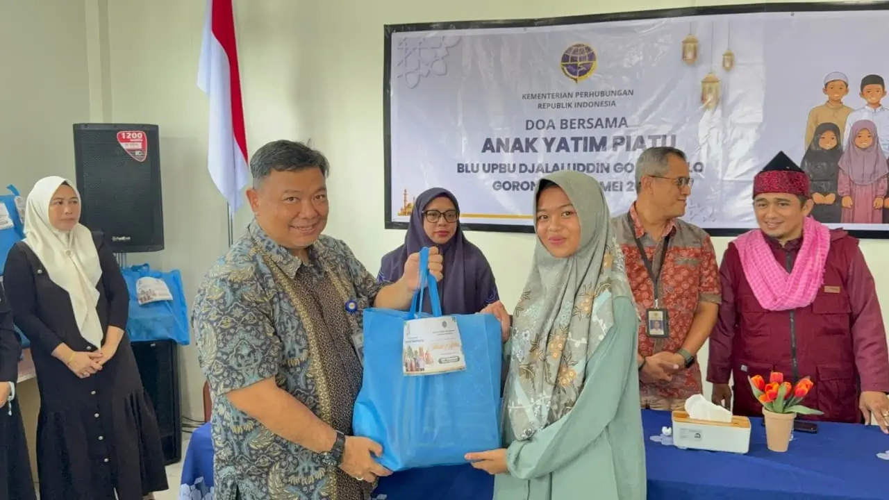 BLU UPBU DJALALUDDIN GORONTALO GELAR DOA BERSAMA ANAK YATIM PIATU DALAM SEMANGAT KEPEDULIAN DAN KEBERSAMAAN
