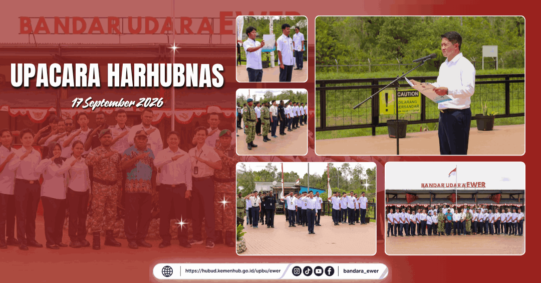 Gambar Berita dengan Judul UPBU Ewer Gelar Upacara Peringatan Hari Perhubungan Nasional Tahun 2026