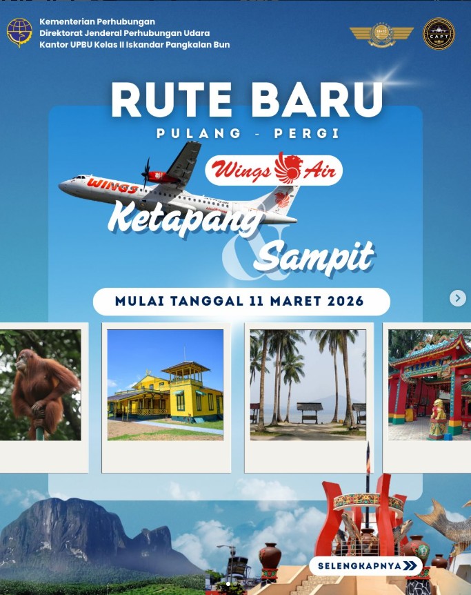Gambar Berita dengan Judul Rute baru menuju Kota Ketapang dan Sampit