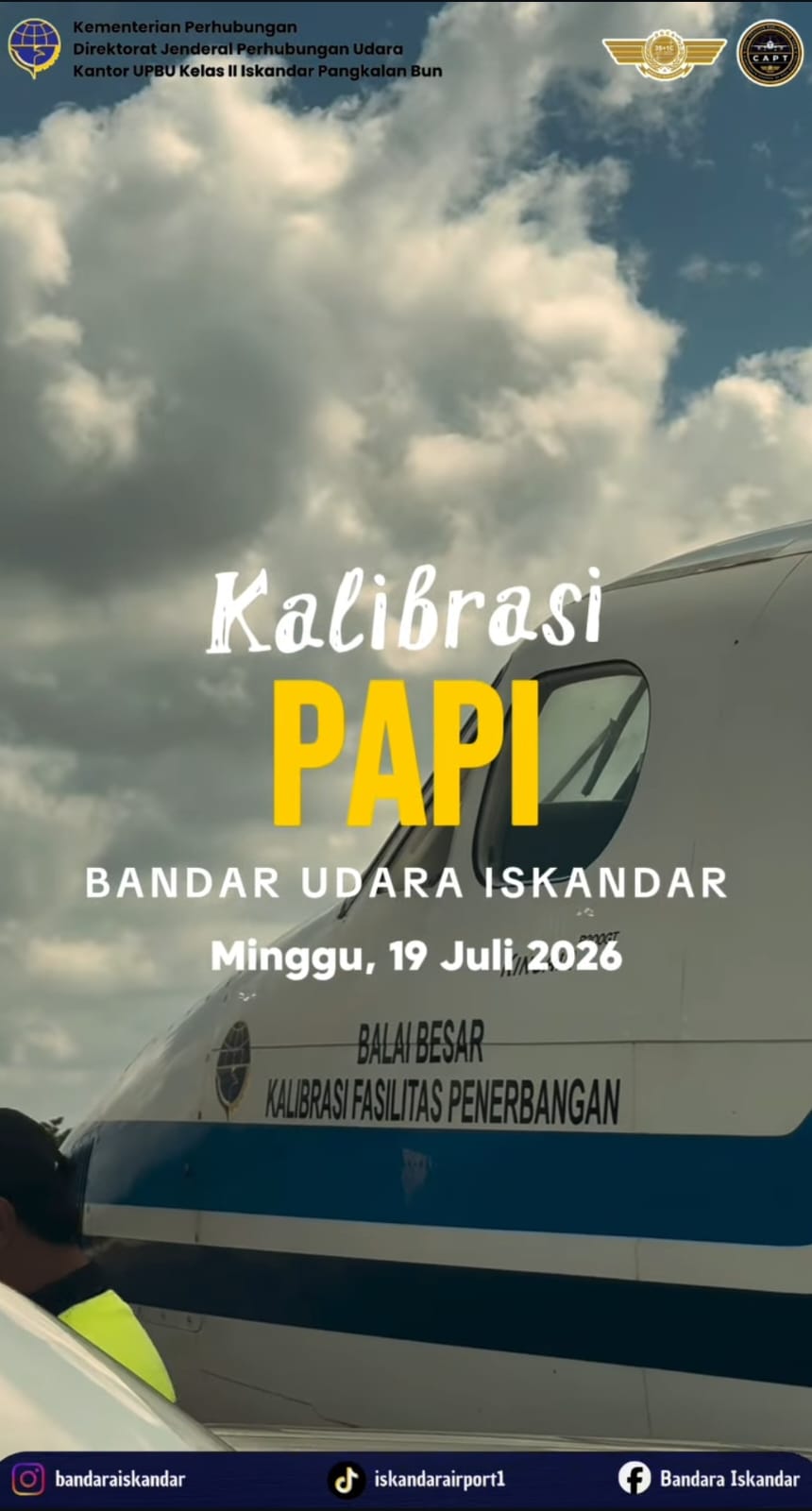 Gambar Berita dengan Judul Pelaksanaan Kalibrasi Precision Approach Path Indicator (PAPI)