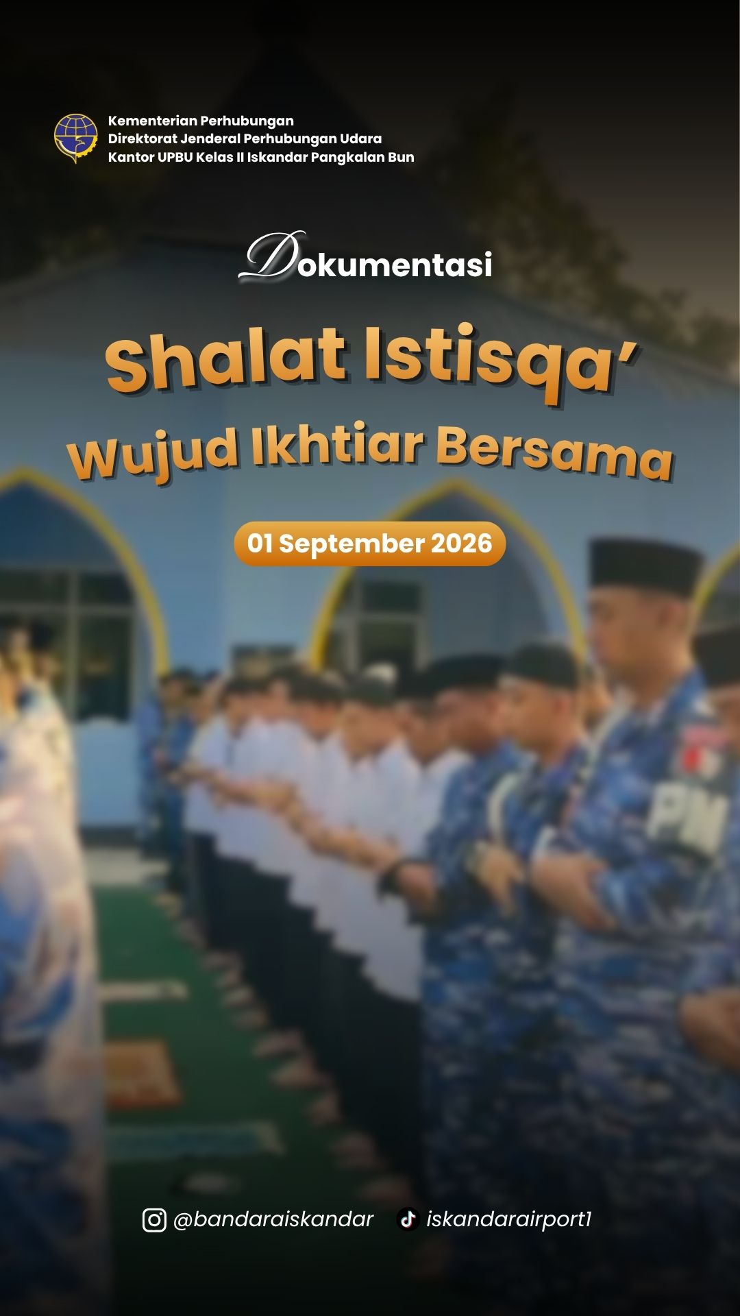 Sholat Istisqo Bersama Lanud Iskandar
