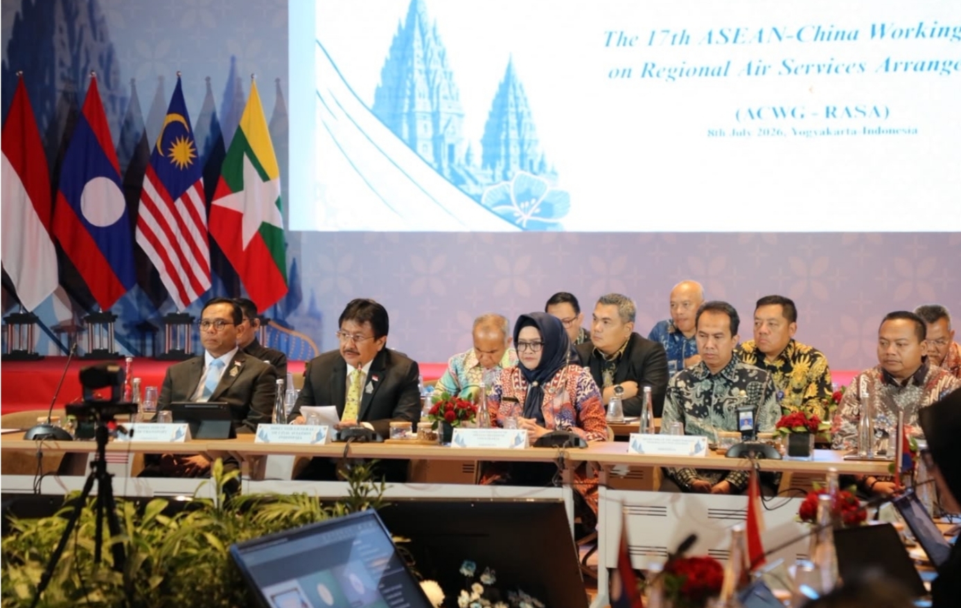 Indonesia Dorong Penguatan Konektivitas Udara ASEAN–China melalui Pertemuan Ke-17 ACWG-RASA di Yogyakarta