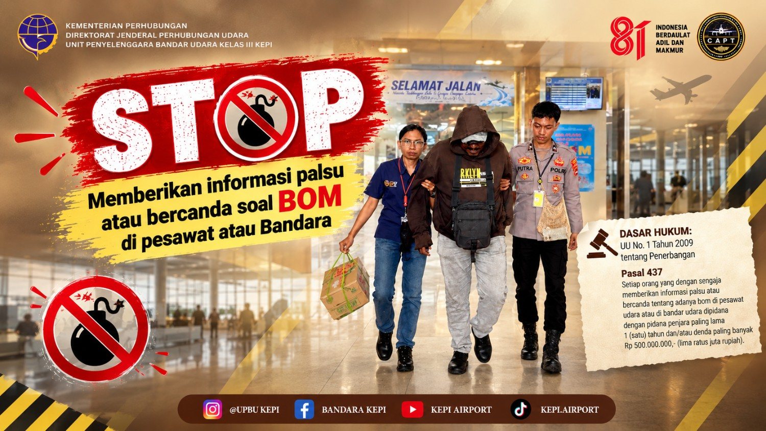 Gambar Berita dengan Judul Jangan Ucapkan Kata Ini di Bandara! Niat Lucu Bisa Berujung Penjara 1 Tahun