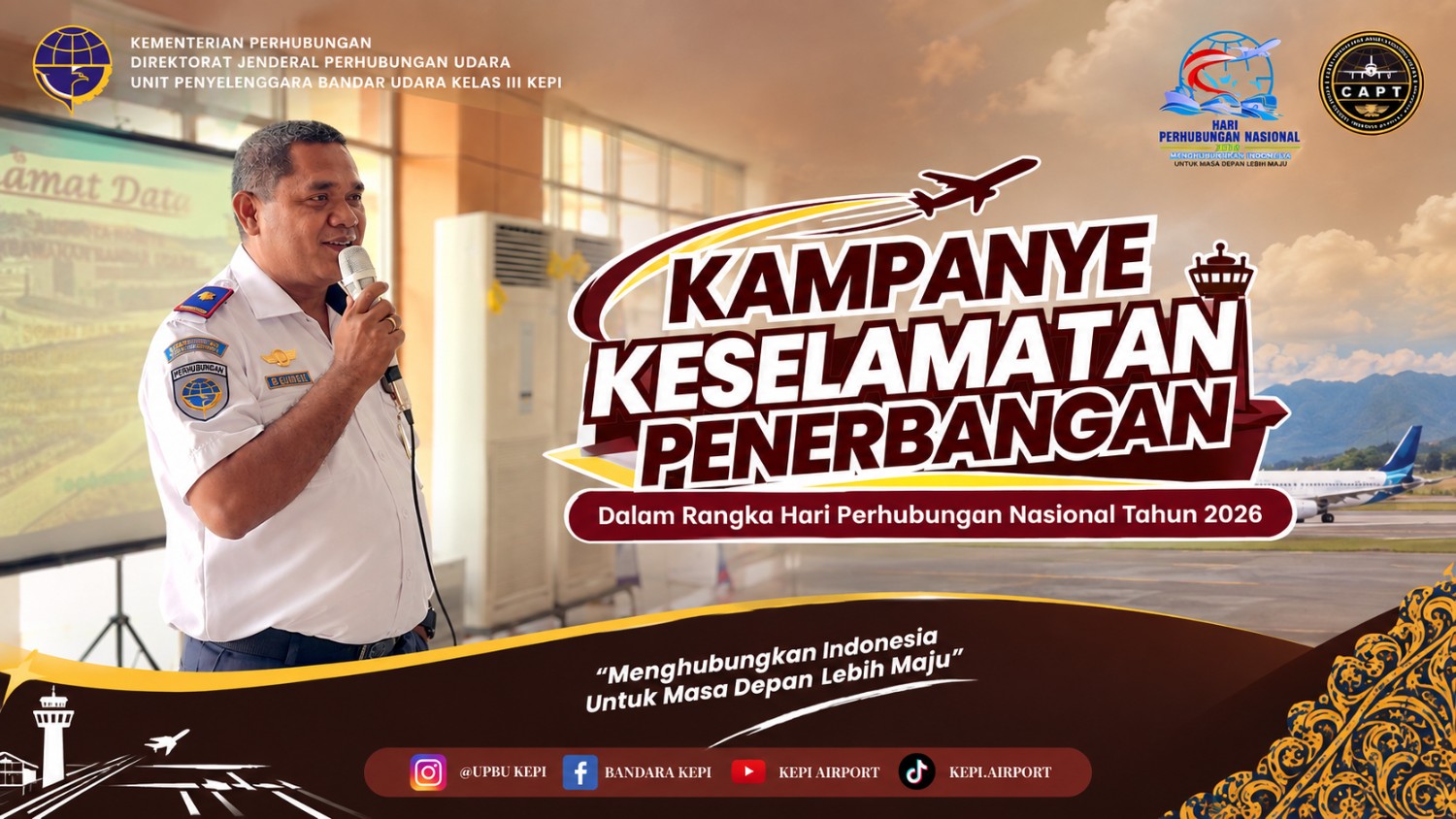 Peringati Harhubnas 2026, Bandara Kepi Sukses Kemas Sosialisasi Keselamatan Jadi kuis Interaktif Berhadiah