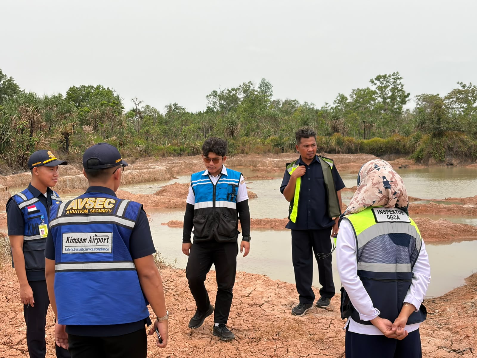 Gambar Berita dengan Judul Inspeksi Keamanan Penerbangan di Bandar Udara Kimaam, Wujud Komitmen terhadap Keamanan Penerbangan
