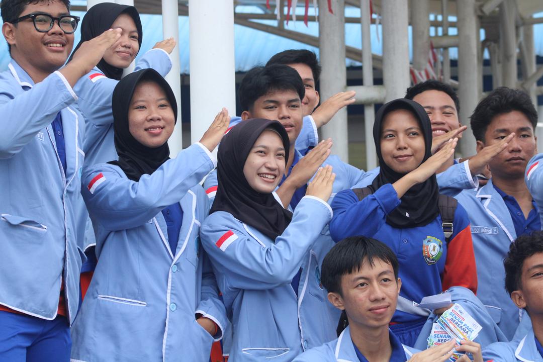 Gambar Berita dengan Judul Tanamkan Budaya Keselamatan Sejak Dini, UPBU Kol. Robert Atty Bessing Gelar Safety Campaign dan Airport Field Trip untuk Pelajar Malinau