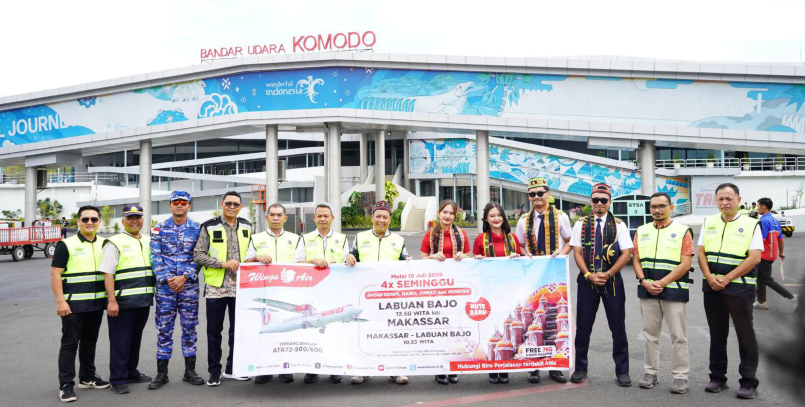 Gambar Berita dengan Judul Penerbangan Perdana Wings Air Rute Makassar–Labuan Bajo Resmi Beroperasi, Perkuat Konektivitas Indonesia Timur