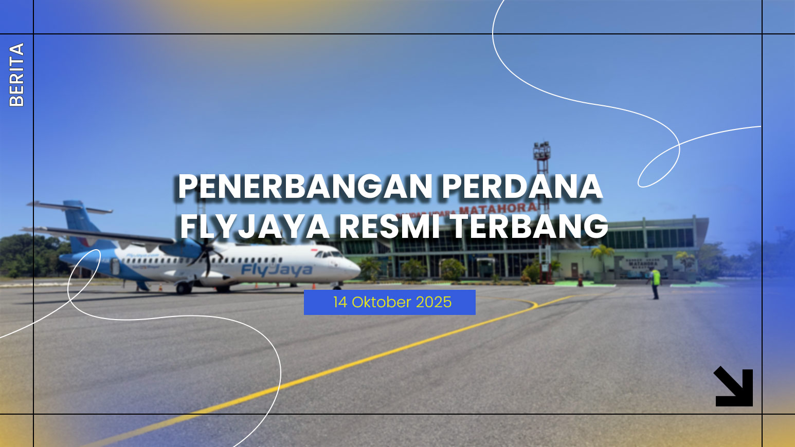 Gambar Berita dengan Judul Penerbangan Perdana FlyJaya Resmi Layani Rute Kendari – Wakatobi