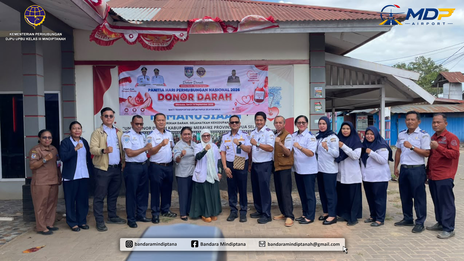 Gambar Berita dengan Judul Sambut Hari Perhubungan Nasional 2026, Bandara Mindiptana Berpartisipasi dalam Kegiatan Donor Darah