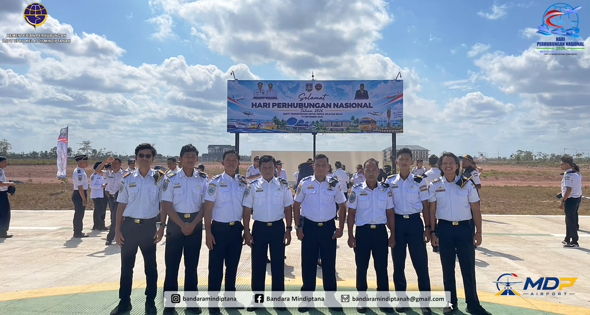 Gambar Berita dengan Judul Bandara Mindiptana Hadiri Upacara Peringatan Hari Perhubungan Nasional 2026 di Papua Selatan