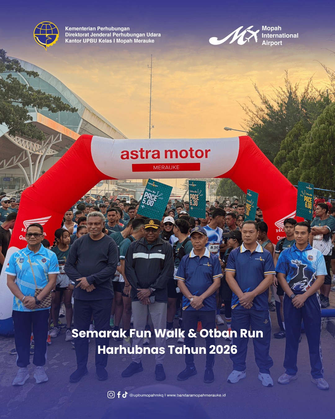 Gambar Berita dengan Judul Semarakkan Harhubnas 2026, Seluruh Matra Perhubungan Ikuti Fun Walk dan Otban X Run