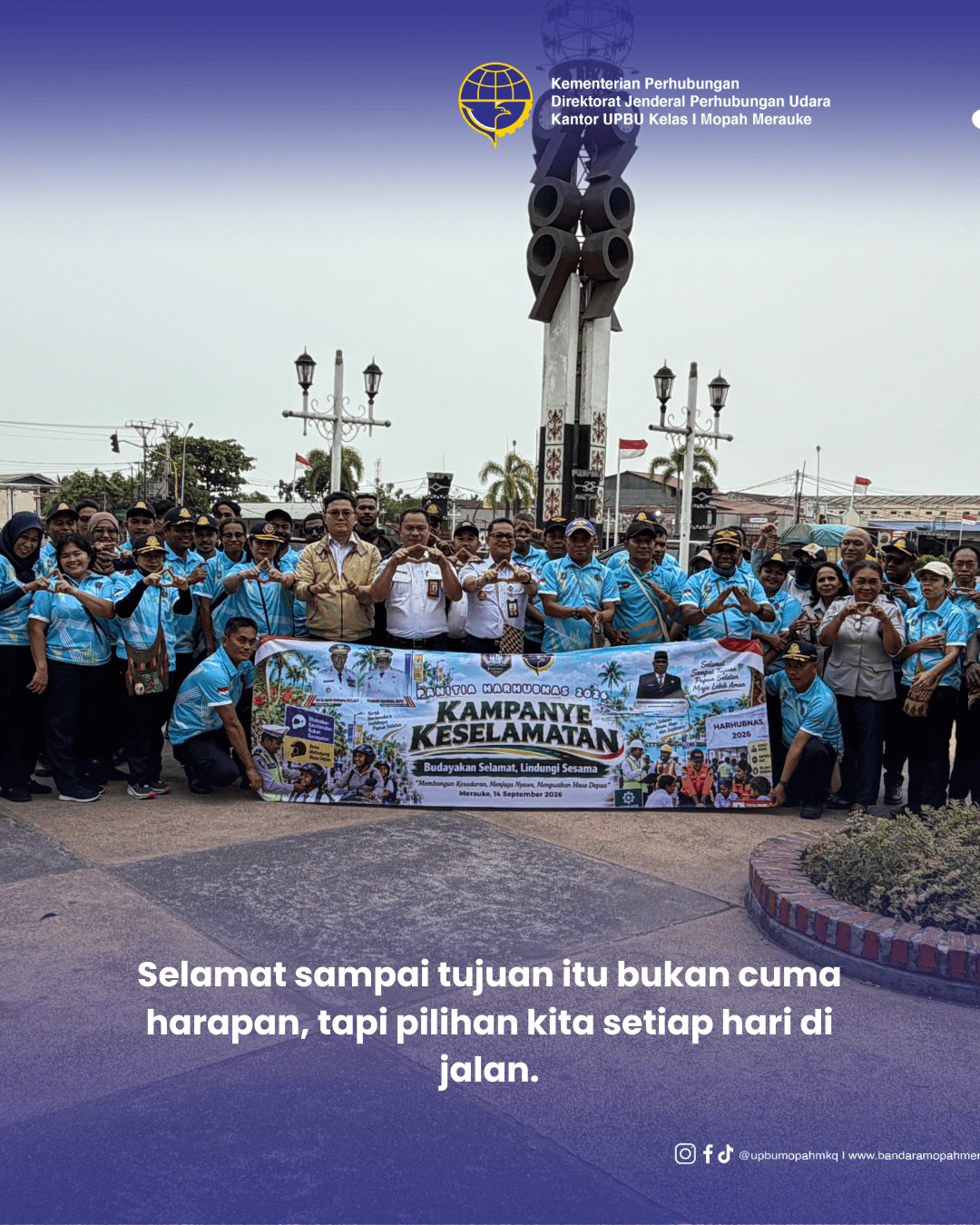 Gambar Berita dengan Judul Semarakkan Harhubnas 2026, Insan Perhubungan Merauke Gelar Kampanye Keselamatan Berkendara