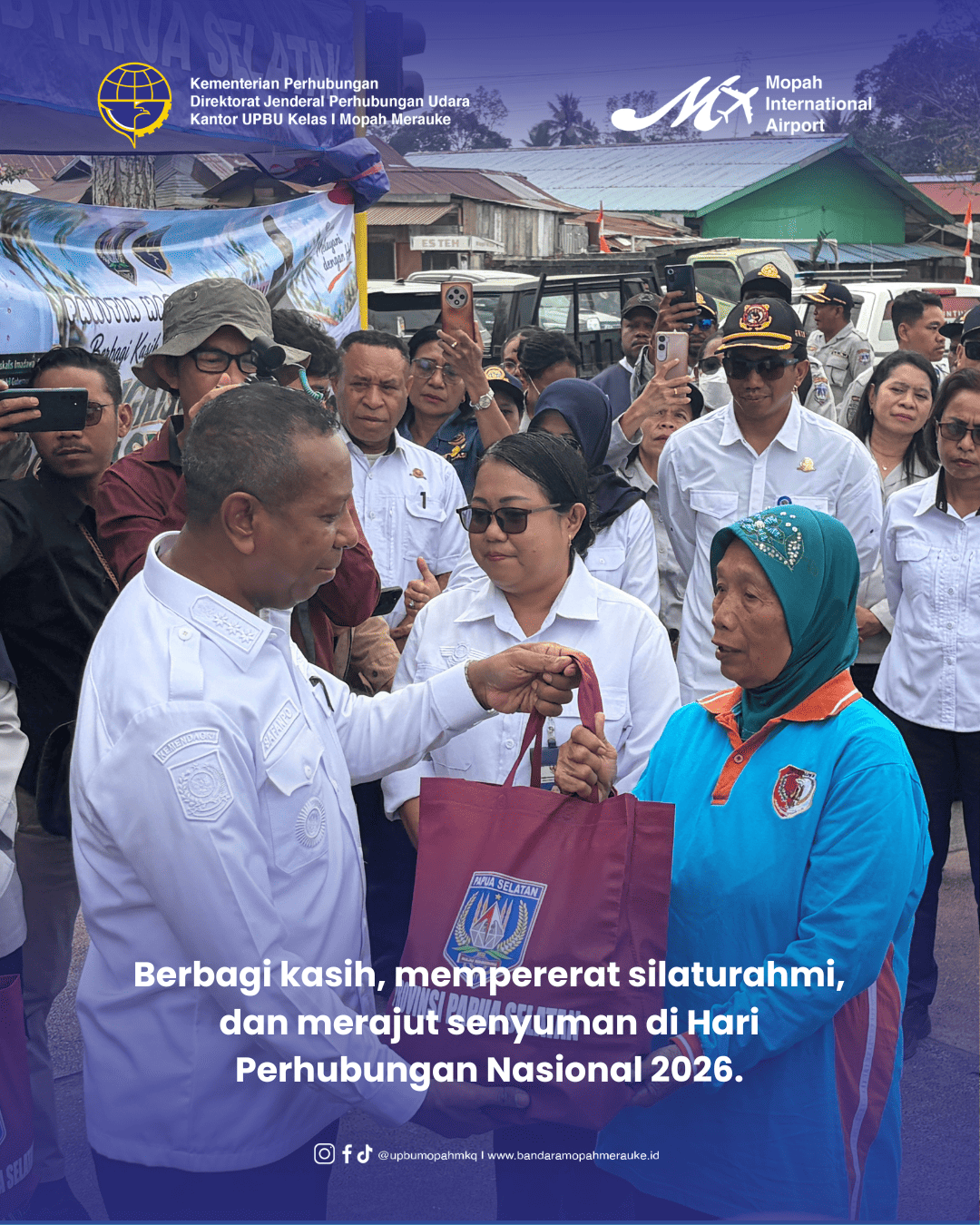Gambar Berita dengan Judul Sinergi Harhubnas 2026, Insan Perhubungan Merauke Gelar Anjangsana dan Tali Kasih