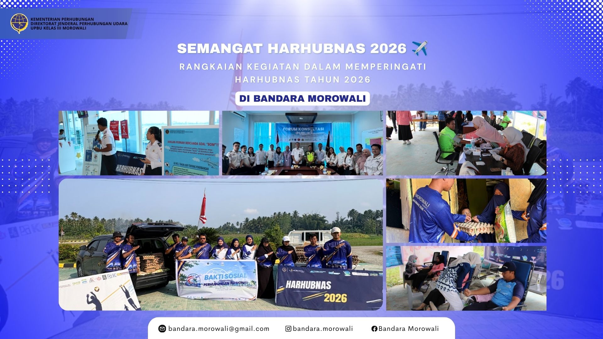 Gambar Berita dengan Judul Rangkaian Kegiatan dalam Memperingati Hari Perhubungan Nasional Tahun 2026 di Bandara Morowali