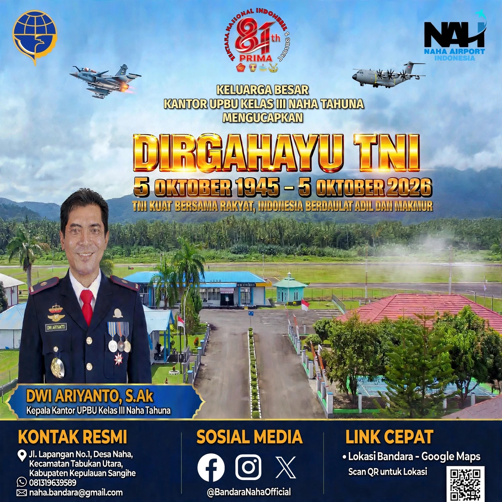 DIRGAHAYU TNI KE-81 5 Oktober 1945 - 5 Oktober 2026