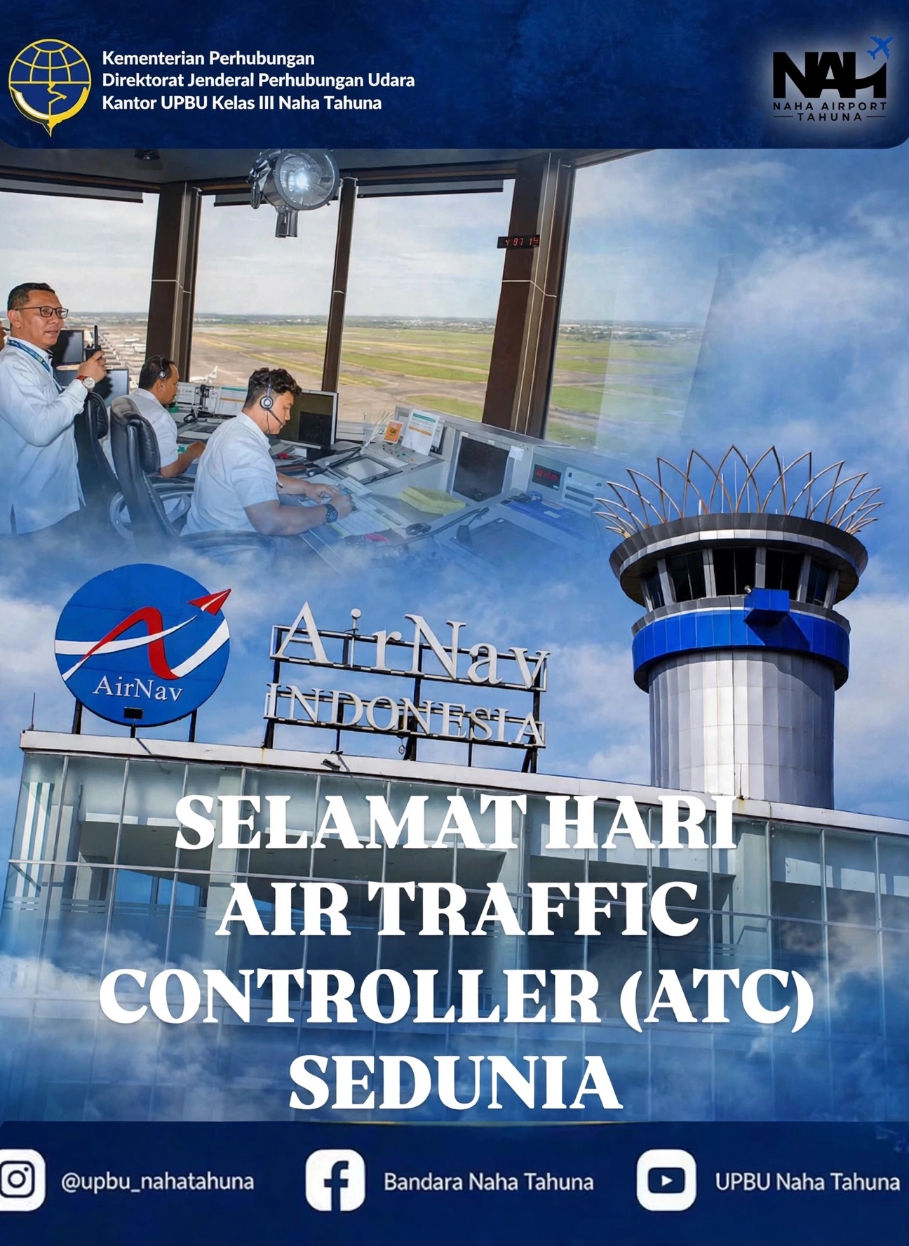 Gambar Berita dengan Judul ✈️ SELAMAT HARI AIR TRAFFIC CONTROLLER (ATC) SEDUNIA ✈️